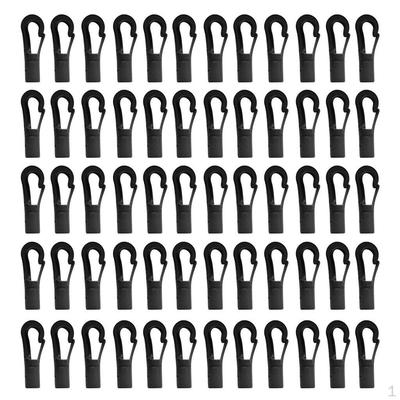 60 Pcs Plastic /Elastic Rope/Shock Cord Hook for 4 or 5mm Shock
