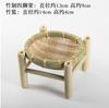 Handmade Bamboo Woven Products Bamboo Screen Bamboo Basket Storage Basket Fruit Dish Dim Sum Tray Farm Woven Round Dustpan
