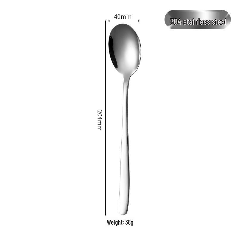 Korean Style 304 Stainless Steel Cutlery Set: Dinner Knife, Ice Spoon & Fruit Fork for Home & Hotel