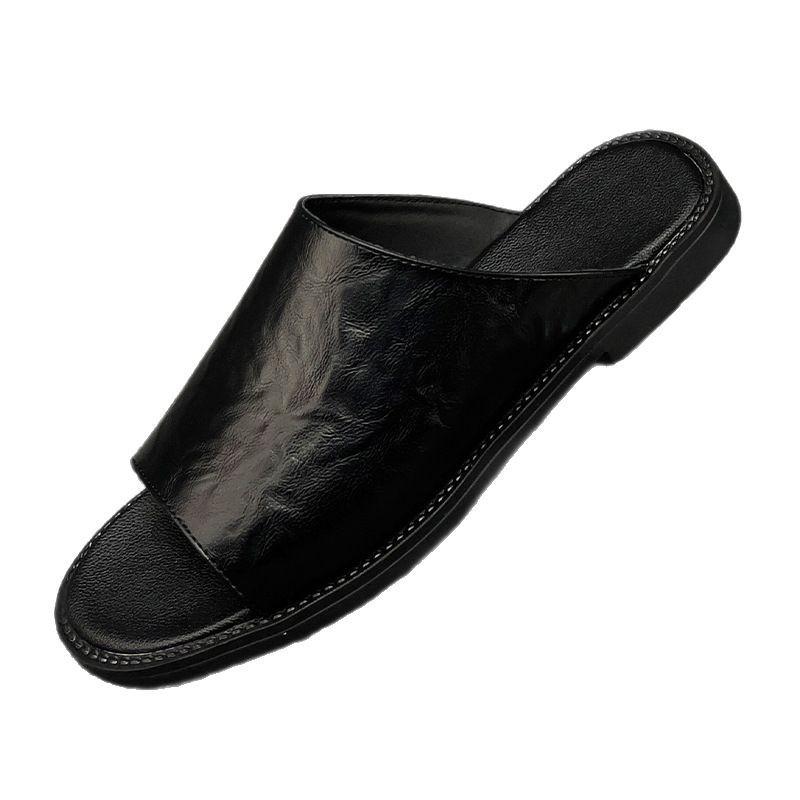 Men's Sandals 2025 New Summer Men's Shoes 47 Personalized Leather Beach Shoes Casual Roman Vietnamese Sandals Men 48