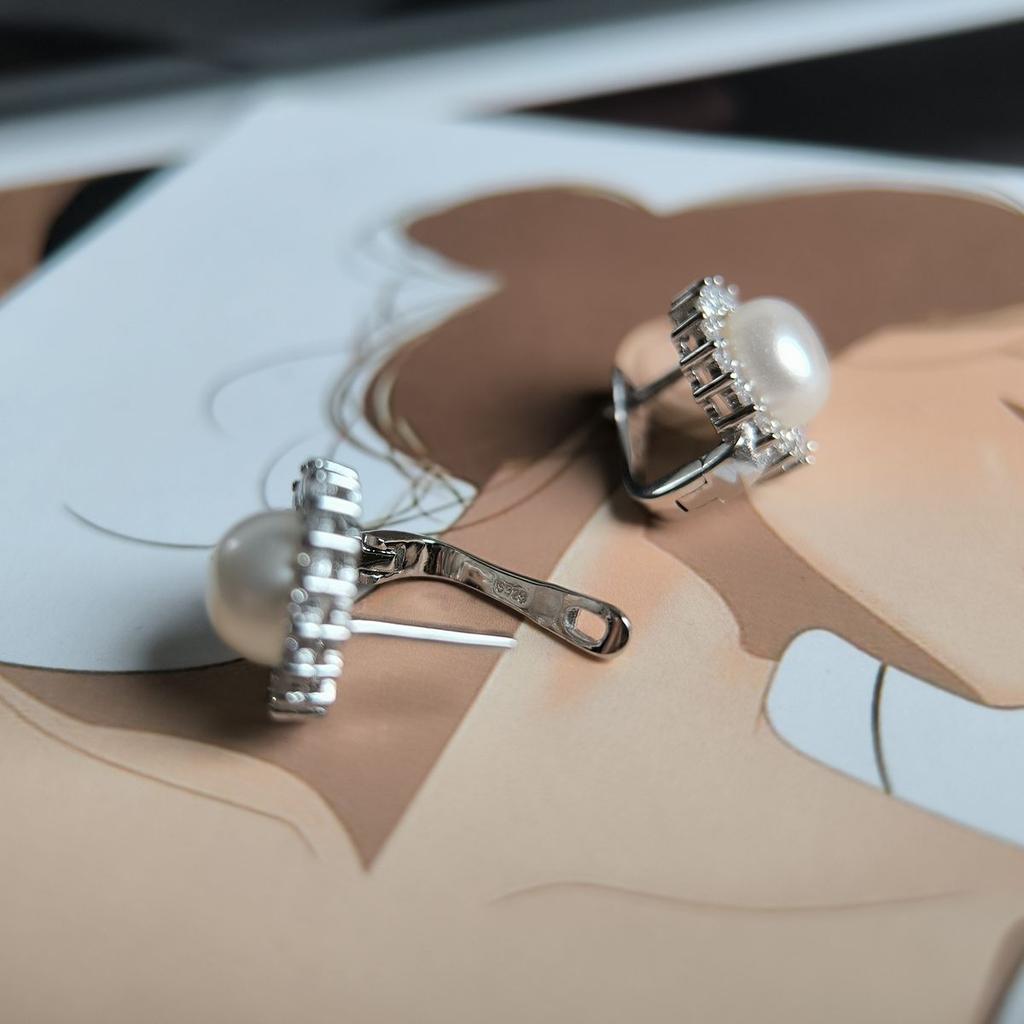 Cercei din argint cu perle naturale (2197980)