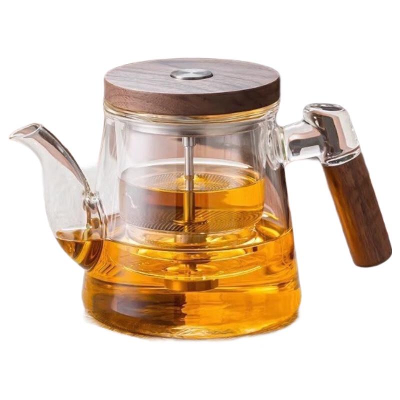 Shangqi Glass Press-Type Tea Infuser Pot