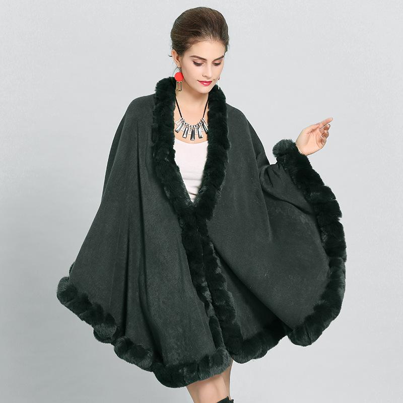 

Scarf Shawl Cape Shawl Large Size Knitted Shawl Cape 1388 80-100cm зелений