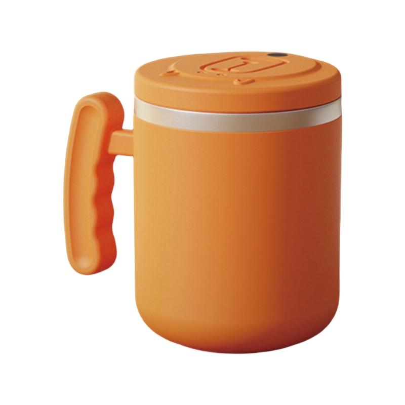

Portable 400ml Auto Stirring Coffee Mugs Rotating Blenders Cup USB Rechargeable for Easily Mixing at Homes оранжевый