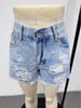 2025 Women's Mid-Waist Denim Shorts - European & American Style