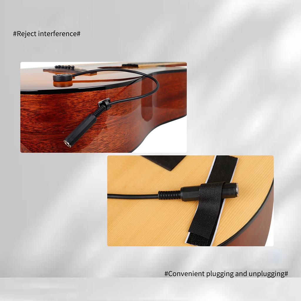 Microphone Acoustic Violins Pickup Audios Jack Guitar Acoustic Patch Pickup Audios Piezo Contact Pickup Guitar Accessory