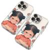 Applicable to Apple 11PROMAX mobile phone case iPhone11 fun 11 transparent 11 soft case 11 intervene angry girl