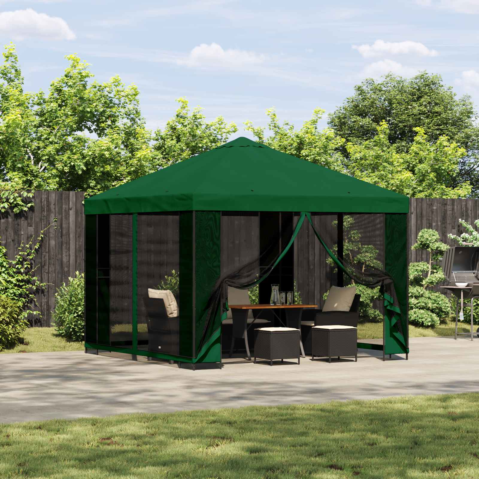 Garden Pavilion with Side Walls 3