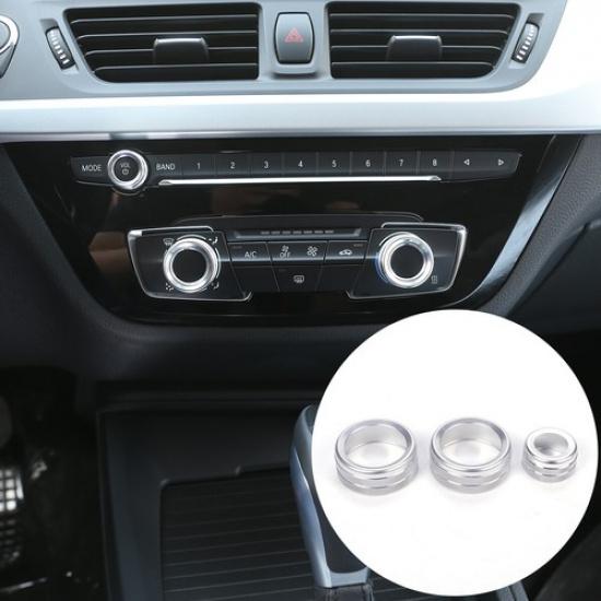 Air Condition Switch Button Knob Ring Silver Cover For Toyota Supra -24