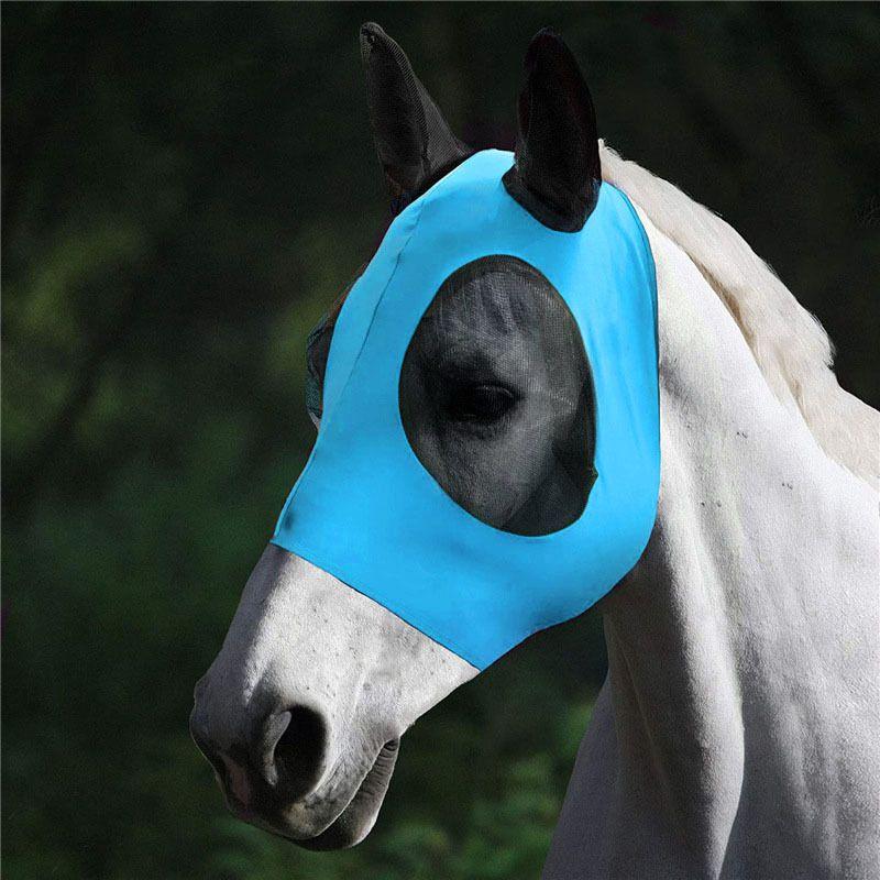 Horse Colors 5 Mask With Ears Comfort Fit Mesh Trail Pasture Sun Protection Uv