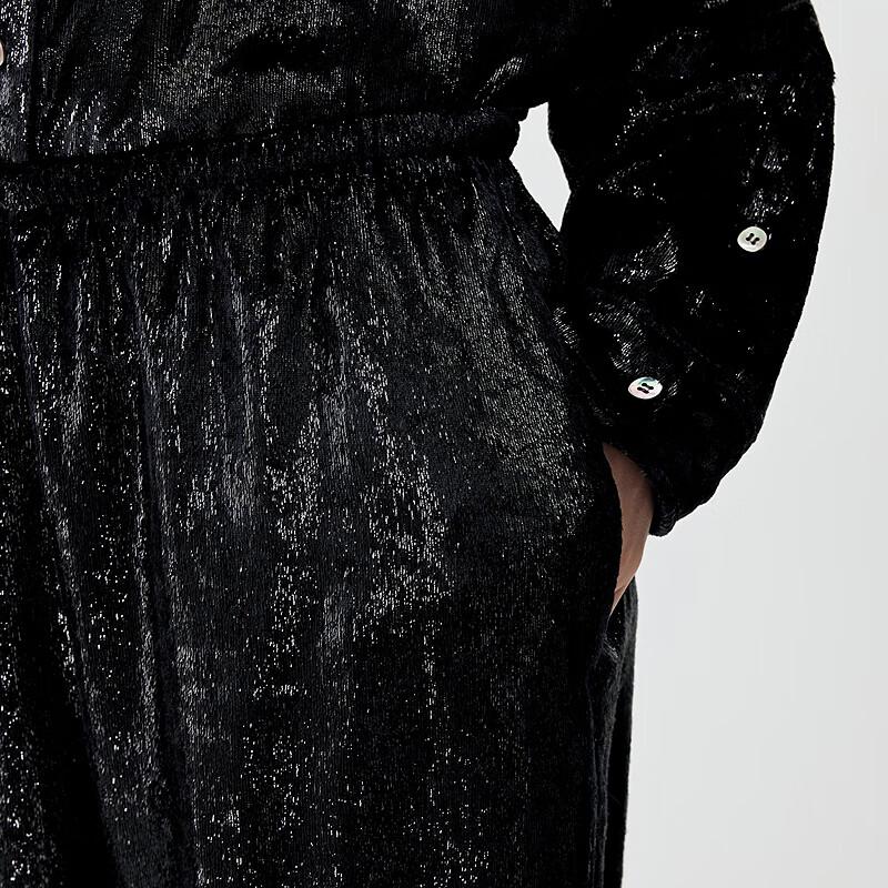 JNBY 2025 Spring Women's Loose Straight Casual Pants