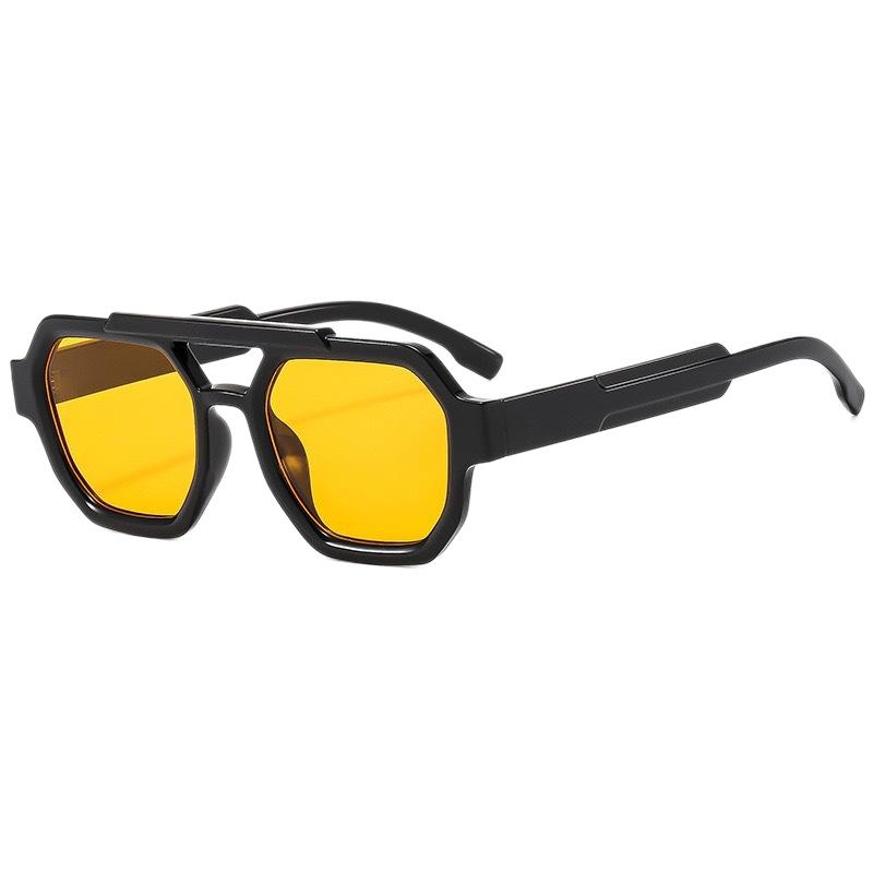 Large Frame Polarized Sunglasses Women'S Men'S Large Frame Double Beam Fashion Sunglasses High Sense