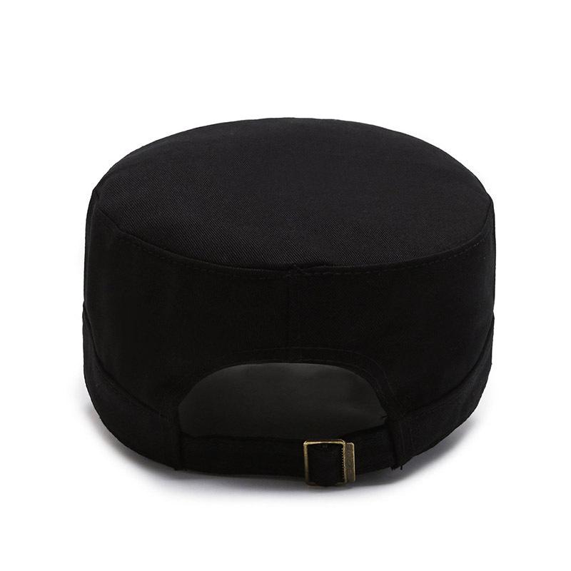 Hat solid color flat top hat spring and autumn fashion short brim visor cap cap casual hat trendy brand versatile