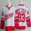 Detroit Red Wings Eishockey Trikot Bestickt Team Uniform Baumwolle Sportbekleidung Herren Erwachsene