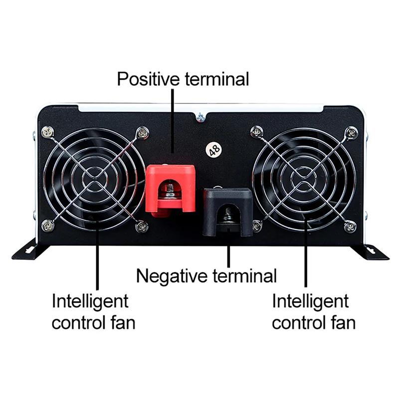 Pure Sine Wave Inverter 6600W 10000W Solar Power Inverters DC 12V 24V To AC 220V 230V 50HZ Charger Voltage Converter