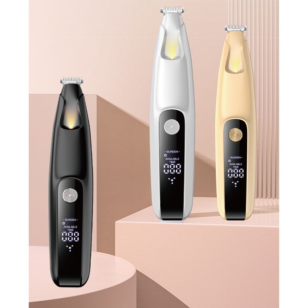 LCD Display Dog Paw Trimmer LED Electric Dog Hair Remover Professional Pet Paw Hair Clippers  Home