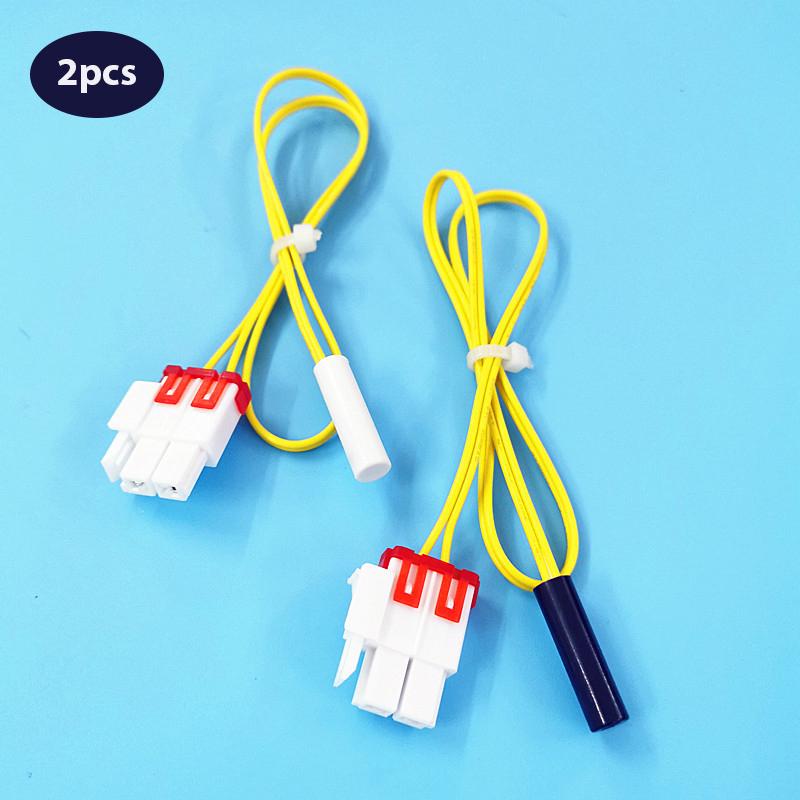 2Pcs Fridge Refrigerator Defrosting Sensor Temperature 5K Probe For Rs2533Vk/Xaa