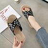 Polka Dot Women's Non-Slip Summer Flip-Flops: 2026 Trendy, Versatile, Wear-Resistant Beach Flats