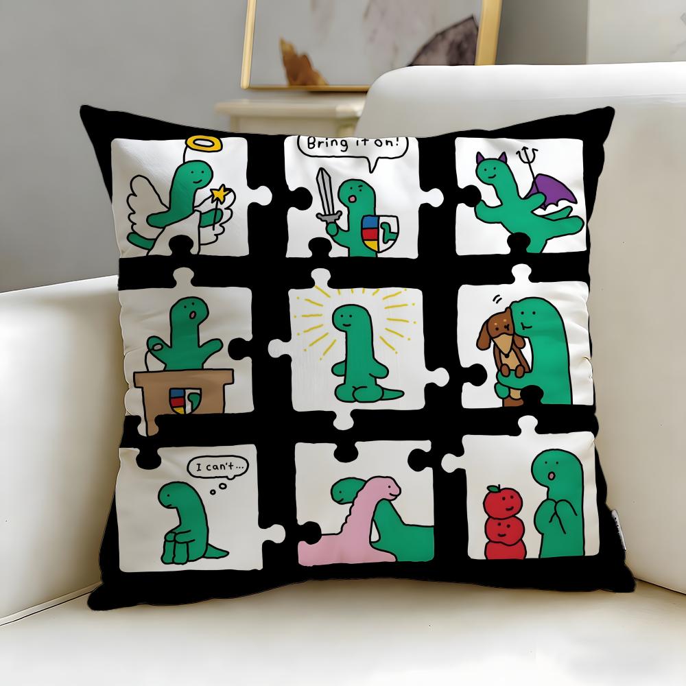 popular cartoon JOGUMAN Cushion Cover Soft & Easy-Wash Pillow Case – Versatile for Couch, Bed, Travel and Office