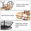 Spiral Egg Holder Kitchen Countertop Fresh Egg Storage Rack Heavy Duty Metal Egg Organizer Skelter Dispenser with Storage Basket
