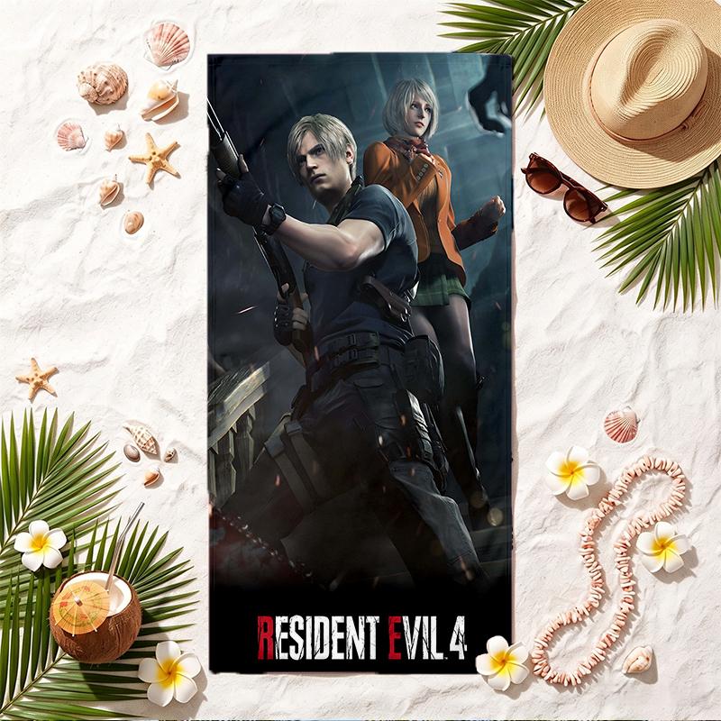 Resident Evil Soft Beach Towel Stylish Beach Pool Towel for Summer Seaside Vacation Travel