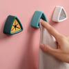 Household Towel Hooks Holder Rag Organizer Push Hook Rack