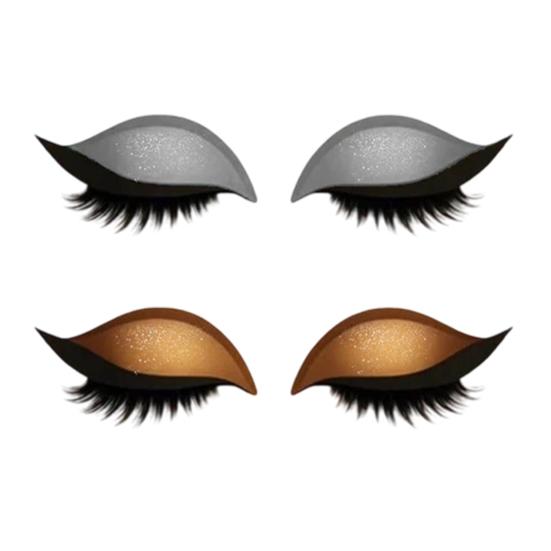 2 Líné samolepky Oční stíny Pár řas Opakovaně použitelné Samolepky pro líčení očí