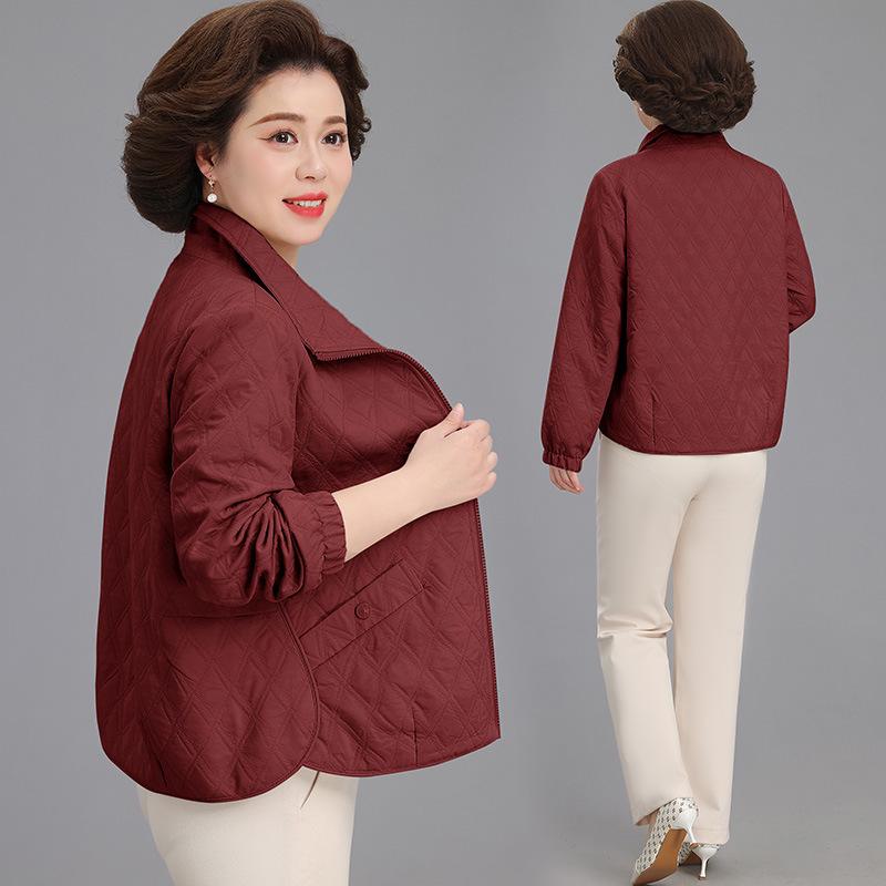 

Petite Spring Jacket for Middle-Aged & Elderly Women - Plus Size Casual Outerwear 2026 3XL (Suggested for 65-72 kg)