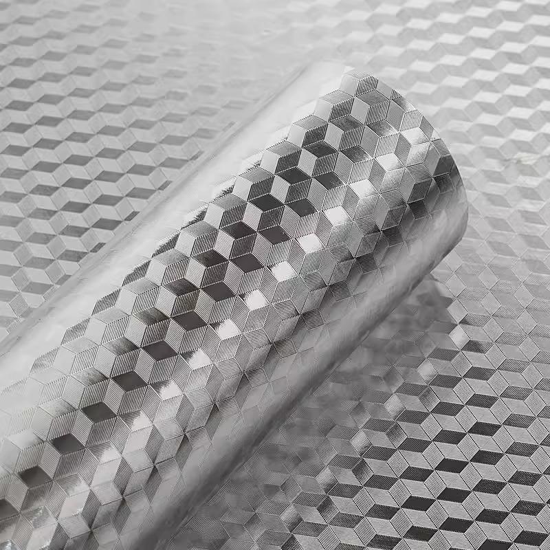 Waterproof, Fireproof, Heat-Resistant Kitchen Stickers for Stovetops and Countertops - Self-Adhesive and Moisture-Proof Tin Foil
