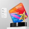 Crystal Trophy: Five-Pointed Star Metal Award for Children's Basketball and Outstanding Employee Excellence
