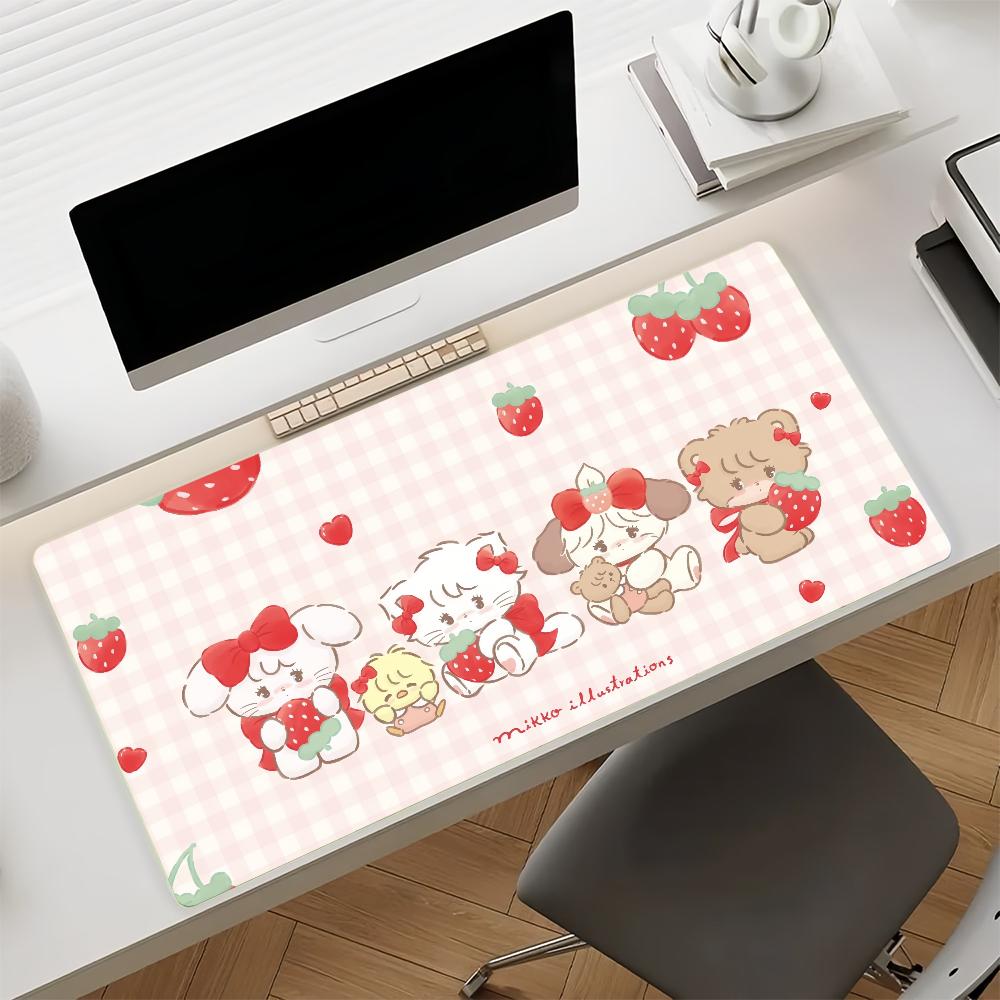 Cartoon MMikko IillustrationsS Mouse Pad Nonslip Rubber Gamer Balance Computer Mat Decoracion Deskmat Laptop Office Large