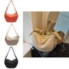 Urban Minimalist Nylon Crossbody Bag With Zipper Pockets For Daily Use