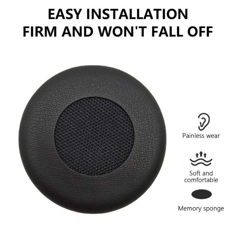 1 Pair Replacement Ear Pad Cups Earpad Memory Foam Cushions Cover for Evolve 20 20se 30 30II 40 65 65+ Accessories