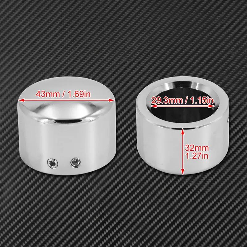 Motorcycle Front Axle Nut Cover Cap Bolt Aluminum For Harley Touring Electra Glide Softail Dyna Street Bob Fat Bob Sportster XL