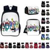 Alphabet Lore Backpack Cool And Breathable Student Bag For School In Red/black
