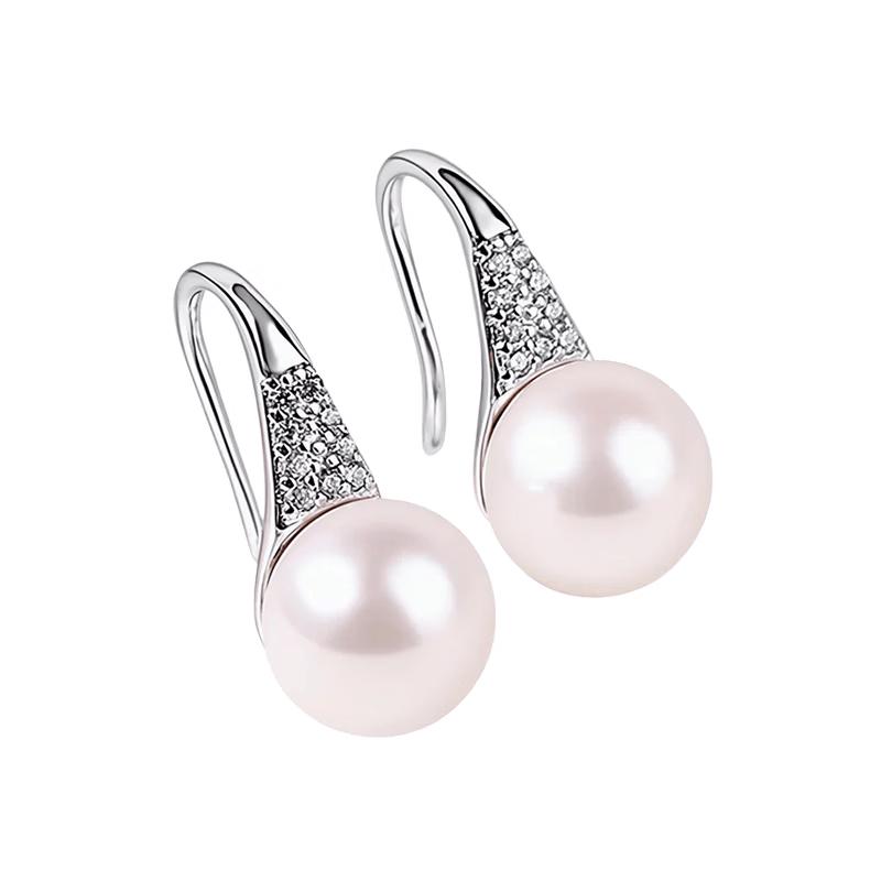 Heidi S925 Silver Freshwater Pearl High-Heel Earrings S925 Silver