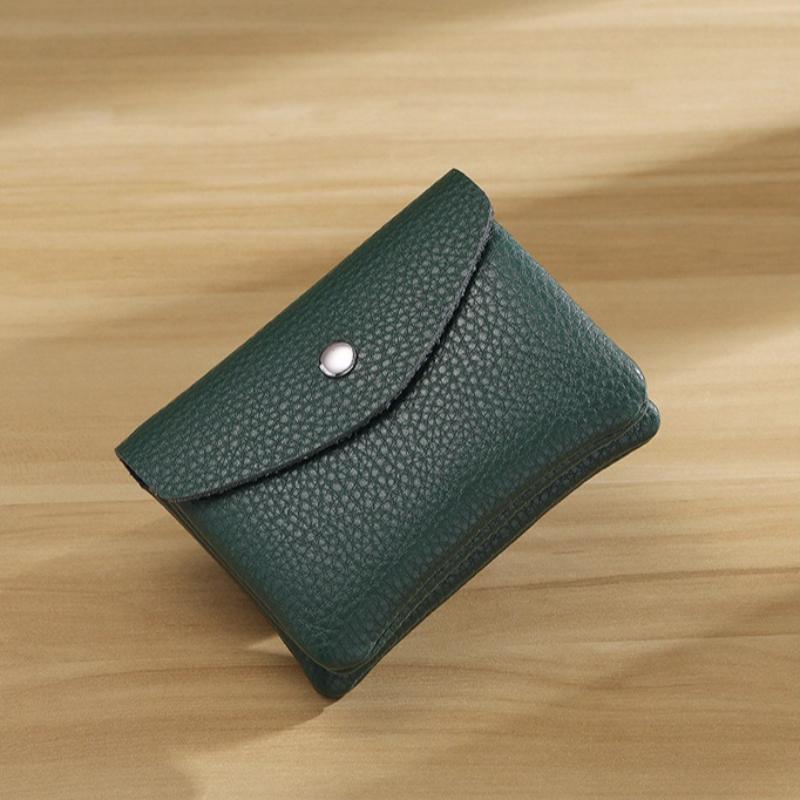 Kadınlar için Üst Katman İnek Derisi Madeni Para Kesesi Yeni Hakiki Deri Anahtarlık Kartlık Madeni Para Cüzdanı