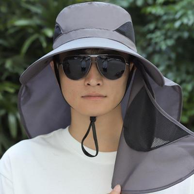 Nuovo Cappello da Sole da Esterno per Uomo e Donna Cappellino Lungo per il Collo Cappello da Sole a Tesa Larga Protezione UV Escursionismo Viaggio Pesca Campeggio