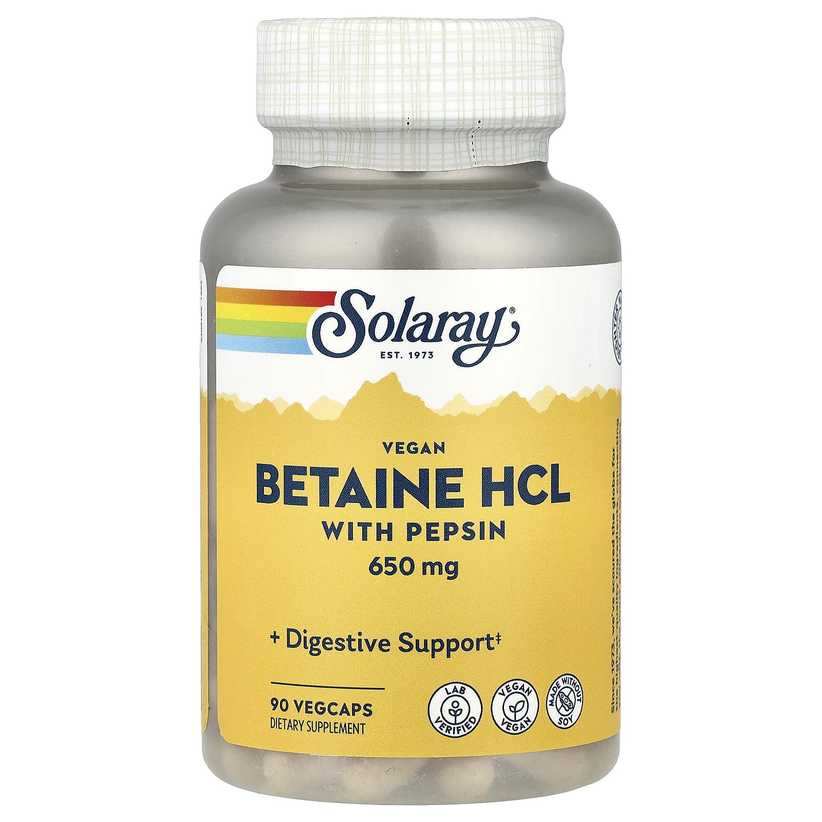 

Betaine Hcl with Pepsin, 90 Veggie Capsules