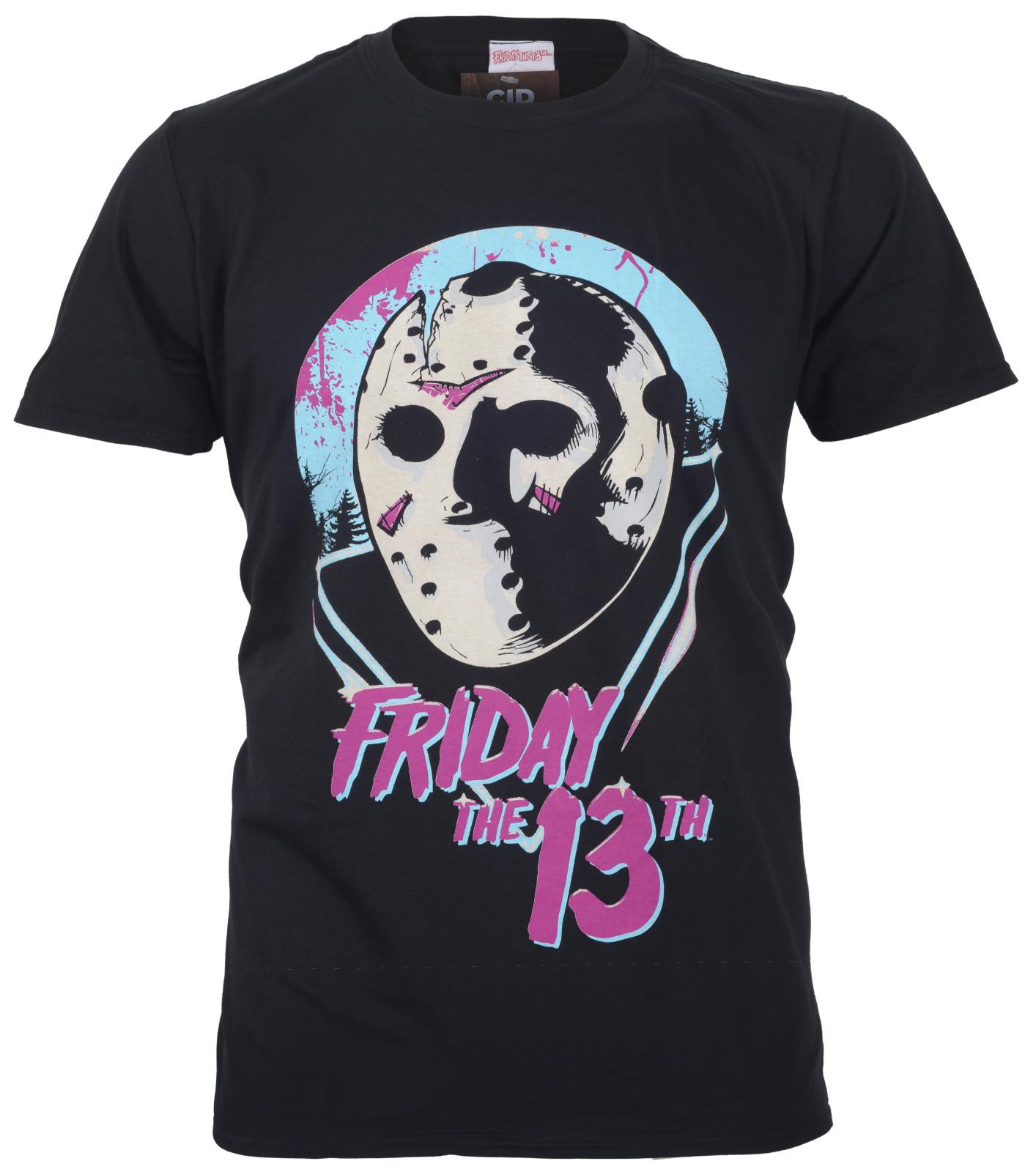 Official Friday The 13th T Shirt Mask 80s Jason Vorhees Hockey New Medium L