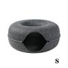 Cats Tunnel Bed Natural Pet Cave Round Detachable Indoor Interactive Toy House For Small Dogs Puppy Supplies