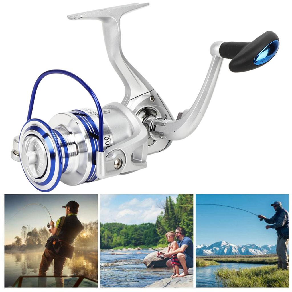 Portable Lure Reel Sea Rod Fish Line Wheel Rock Raft Fishing Tackle All Metal SpoolAL7000