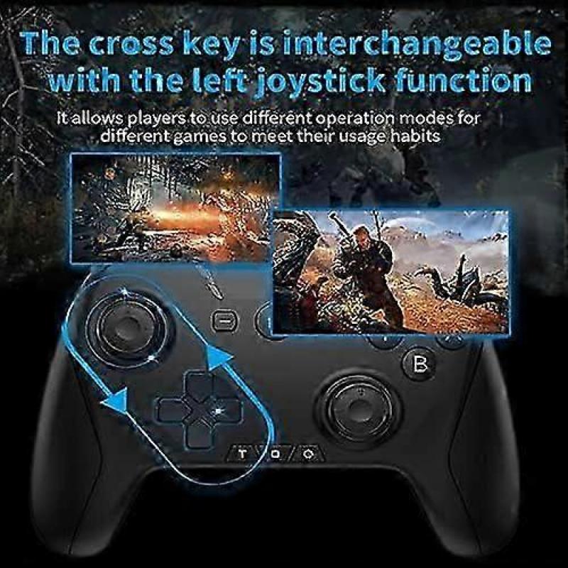 Bluetooth Controller For Switch/mac/pc/steam/mobile Phone/ios/android//tv/ipad/table/apple Arcade Mfi Games, Switch Pro Controller Wireless With Adjus