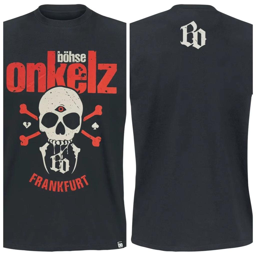 Hot Sale  Y2k Casual Cotton Tees Gehasst Verdammt Vergöttert II Peripheral Oversized Tops Böhse Onkelz 40 Year Streetwear Casual Clothing Tee Top