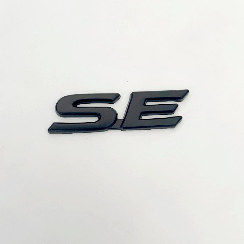 3D Metal SE XSE Logo Rear Trunk Emblem Badge Decals Sticker For Toyota Camry Sienna Highlander Corolla Car Styling Accessories