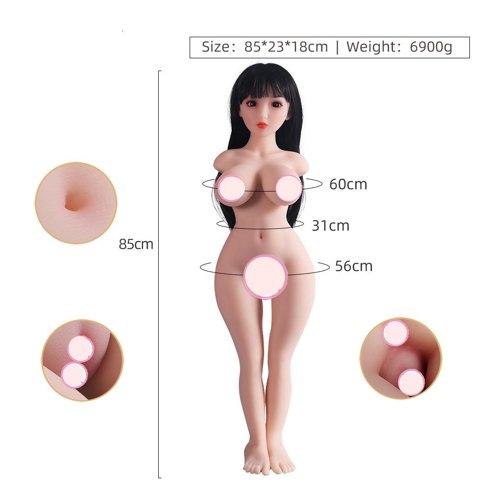 85cm Men's Sex Doll Big Breast Real Skin Feel Durable Masturbation Cup Vagina Sex Adult Erotic Sex Toy