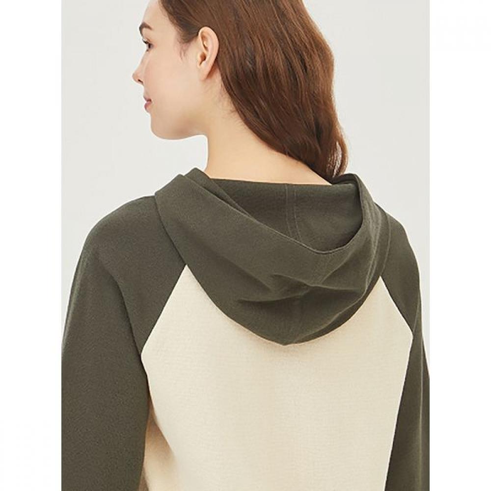 Benetton Benetton Raglan Color Hooded Knit Bakp06341 Be