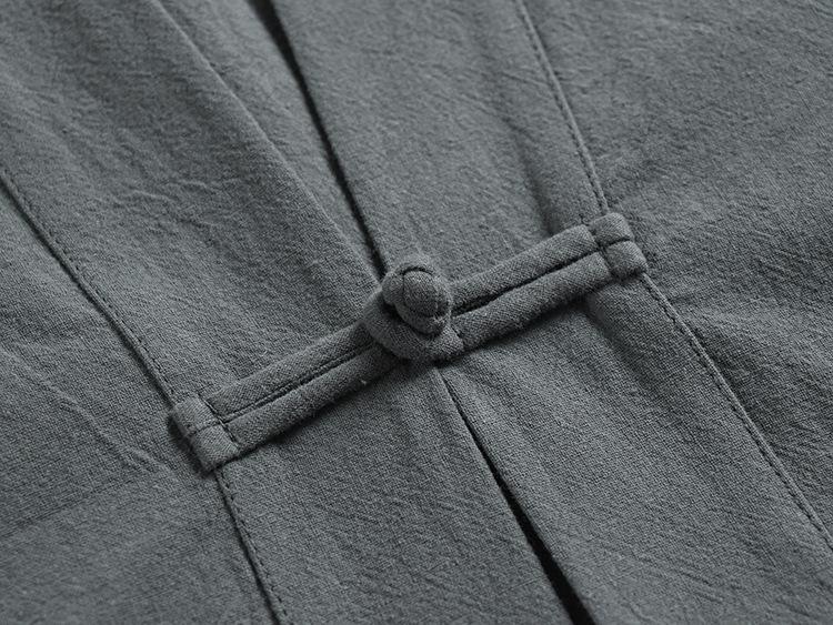 Men's Sleeveless Summer Linen Vest - Chinese Style Retro Tang Suit Waistcoat with Frog Button