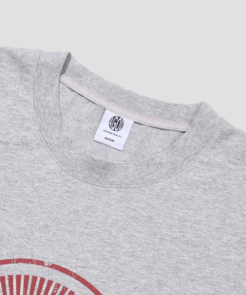 AGOD Td Circle Logo Half T-Shirt [Gray]