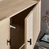 4pcs No Handle Press Release Catches Cabinet Door Opener for Cabinet Door Quiet & Strong Plastic Push Latches Hardware